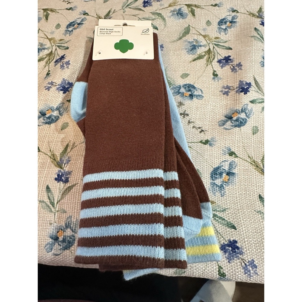 Brand New Girl Scout Brownies Socks